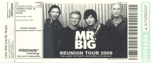 Mr. Big, 18 de septiembre 2009