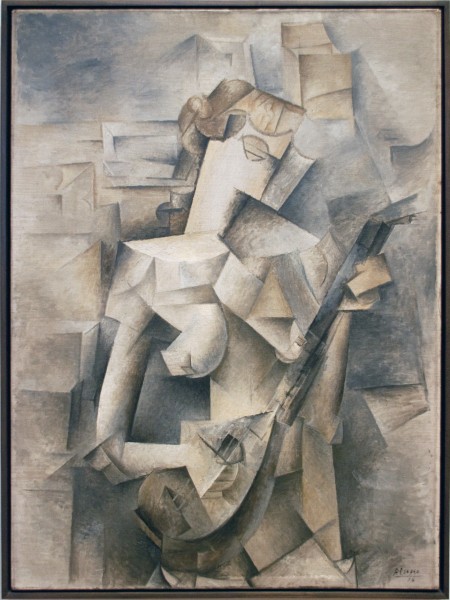 Jeune fille à la mandoline (Fanny Tellier), 1910, Pablo Picasso
