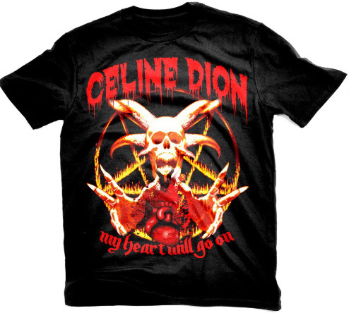 Celine Dion Metal T-Shirt