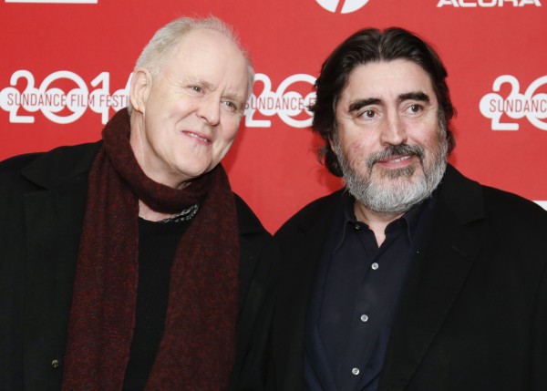 File-This Jan. 18, 2014, file photo shows cast members John Lithgow, left, and Alfred Molina, right, posing at the premiere of the film "Love is Strange" during the 2014 Sundance Film Festival in Park City, Utah. (Photo by Danny Moloshok/Invision/AP)
