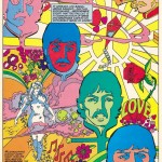 Marvel Super Special: The Beatles Story, 1978. Art by George Perez and Klaus Janson; words by David Anthony Kraft; Lettering by Tom Orzechowski; Colors by Petra Goldberg.