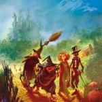 Marc Simonetti's cover for Terry Pratchett's "Witches Abroad"