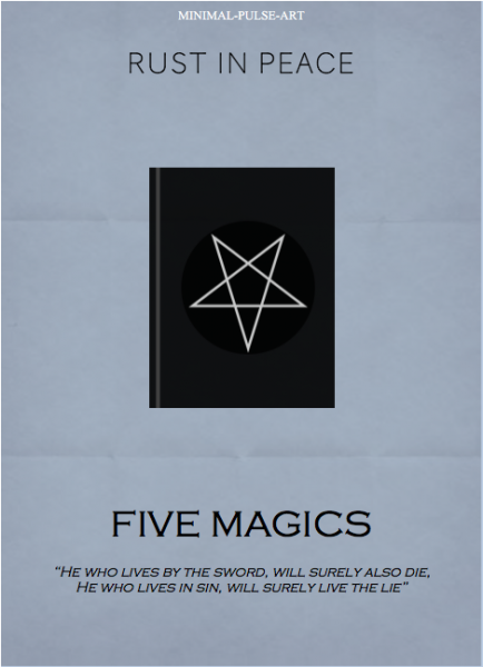 “MEGADETH - Rust In Peace (1990)” - Concept Posters: Five Magics