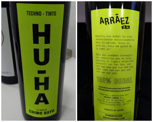 Etiqueta del vino HU-HA