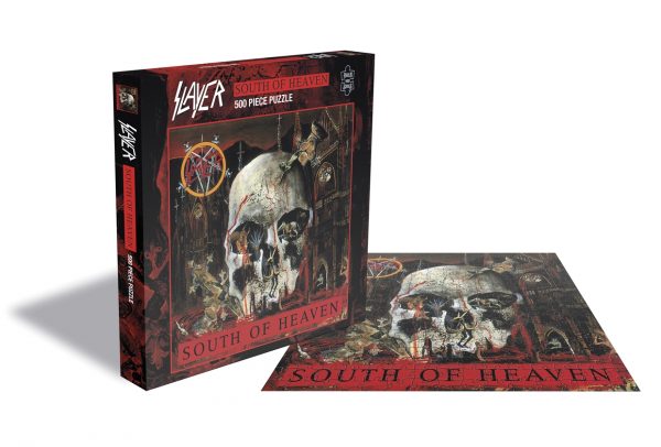 Puzzle de 500 piezas de «South Of Heaven» de Slayer. Rock Saws/Zee Productions.
