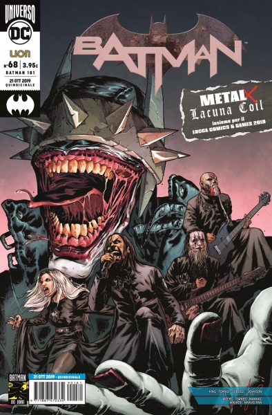 Lacuna Coil en la portada de Batman n.º 68 (IT)