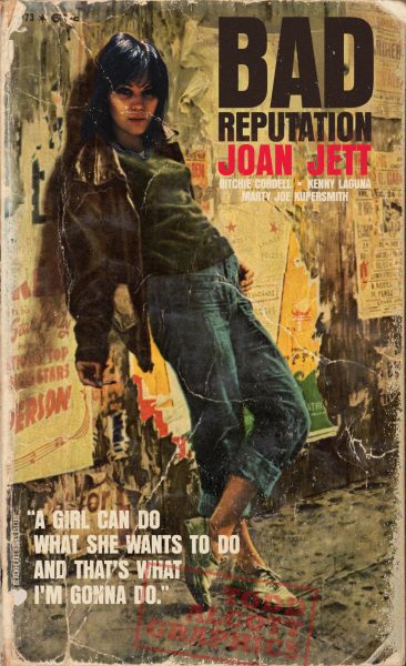 Todd Alcott Graphics - Joan Jett 'Bad Reputation' Juvenile Delinquent Novel Mashup Art Print