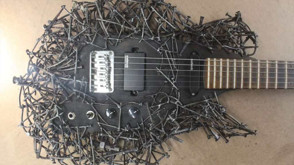 Guitar made of Nails - Heavy Metal Shredder - Tetanuscaster