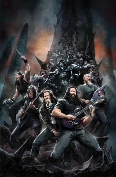 «Dark Nights: Death Metal – Band Edition». N.º 6: Dream Theater, por Santi Casas.