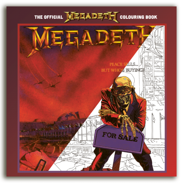 Portada del libro para colorear de Megadeth