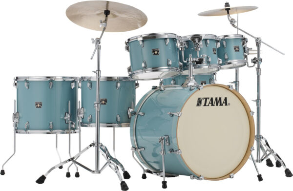 Tama Superstar Classic CL72S 7-piece Shell Pack with Snare Drum - Light Emerald Blue Green